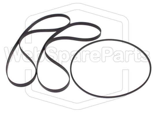 Remsats för dubbelt kassettbandspelare – Kenwood KX-97CW