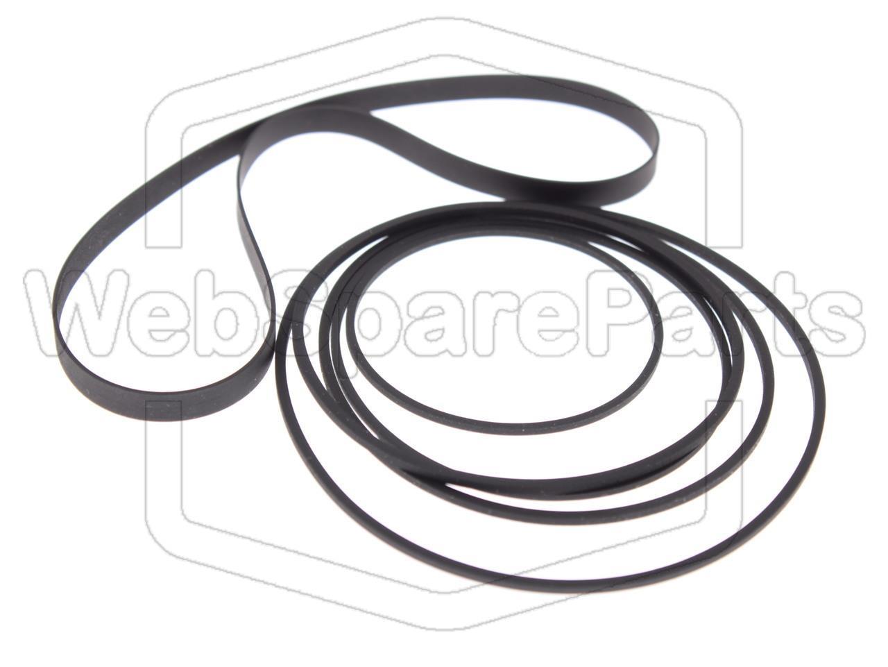 Remsats för dubbelt kassettbandspelare – Kenwood X-3WX (MIDI M-30)