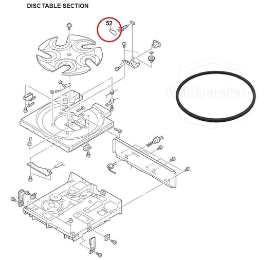 Drivrem till roterande skiva för CD-spelare – Sony CDP-C715